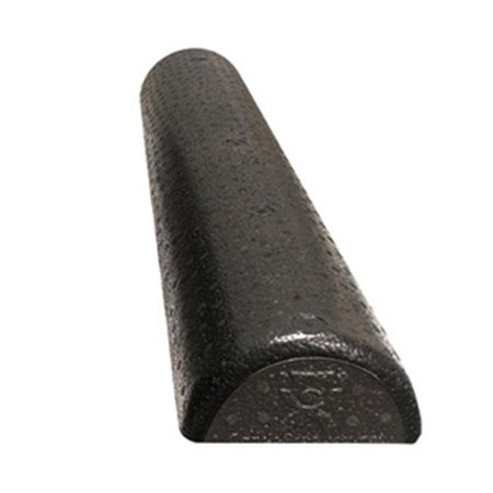 CANDO INTERNATIONAL CanDo CanDo-30-2290 6 x 36 in. Foam Composite Extra Firm Half Round Roller - Black CanDo-30-2290